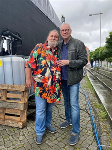  in Barth zum großen Hafenfest in bester Laune